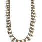 Antique Gold & Pearls - Antique Gold Finish Long Necklace set - Bollywood - Weddings - NIR853 11KP24