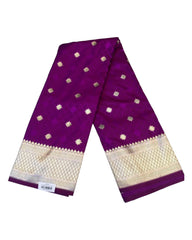 Light Purple - Traditional Handloom Banarasi Sari / Saree - with Blouse Piece - SN2405 11TP24
