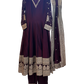 Size 12 (38") - Wine - Designer -  Ladies Long Top / Dress Anarkali Trousers Suit - VMK Afsana 04RA26
