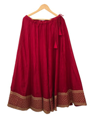 Red - Silky Lehenga Set - Weddings ,Bridesmaids, Sangeet,  Henna, Haldi - 24h Dispatch - AF2414 TT 0624