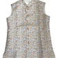 Cream with Pink/Light Blue Brocade - Premium Mens Waistcoat - VNS-JKT7908/2 10KJ25
