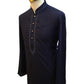 Navy Blue - Linen -  Mens Indian Kurta set - Weddings / Walimas , Sangeet, Eid, Mehndi / Henna - NAD2507 01KA25