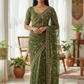 Mint Green - Rich Bridal Saree with Allover Embroidery and Blouse Piece - UK stock - 24hr Dispatch - RS2519 JT