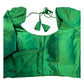 Green - HYBRID Silky Saree blouse - With Elastic on both side for Great fit - Size 36",38", 40" S M L  - VAM1216 Ap