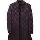 Wine / Black - Mens Kurta Set with Rich Long Jacket - UK Stock - 24h Dispatch - HHF2410 TV 0624
