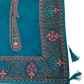 Turquoise Blue - Classic Saree with Thread Work and Blouse Piece - UK stock - 24hr Dispatch - RS2505 VY