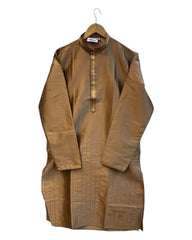 Rose Gold / Light Brown - Fantastic Mens Indian Kurta set - UK Stock - Weddings / Walimas , Sangeet, Diwali, Eid, Mehndi / Henna - NAD25701 KA