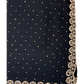 Black - Rich Saree with Stone Work Border and Blouse Piece - UK stock - 24hr Dispatch - RS2509 VA
