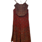 UK 10-12 / 36"- 38" - Burnt Orange / Rust - Designer Ladies Indian Short Corset / Tie Back Top Palazzo Trousers Suit - UK Stock - 2/3 days delivery - VMK Tarini AP