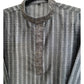 Dark Grey - Cotton Silk Brocade Mens Indian Kurta set - Weddings / Walimas , Sangeet, Eid, Mehndi / Henna - KCS1052 06VA24