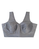 Light Grey / Silver - Silky Saree blouse with cups,  Sleeveless - 42" - UK Stock - Quick Delivery - RNK - R722A-KY