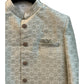 Cream - Classic Banarasi Handloom Gold Brocade Sherwani with Gold Buttons - UK Stock - BS789 08JC25
