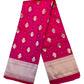Fuchsia Pink - Traditional Handloom Banarasi Sari / Saree - with Blouse Piece - SN2405 11TP24