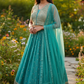 Size 12 / 38" Bust - Light Tuquoise - Ready Made Lehenga Set - UK Stock - 24h Dispatch - KTC250604 JY