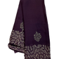 Wine / Purple - Chiffon Printed Saree with Blouse Piece - UK stock - 24hr Dispatch - LTF103 07KT26