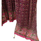 Wine - Chiffon Printed Lehenga Set - Size 12(38") - UK Stock - 24h Dispatch - SWA2407 RY 0524