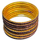 Wine - Set of 8 Stone Bangles -  M to XXL - HAN2601 07Ka26