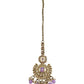 Lilac - Large - Antique Gold Finish Traditional Tika Head piece - Bollywood - Weddings - PRI1773  11V24
