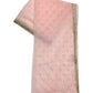 Peach - Ladies Net Dupatta with Gold Lace Border  & Diamante - Mix N Match -  VC2501 T0125