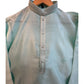 Sea Green - Silky Mens Indian Kurta set - UK Stock - Ideal to Pair with a Waistcoat - VEE2483 KH