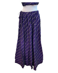 Dark Purple -  Dupion Silk Lehenga Set - Size UK 12 (38