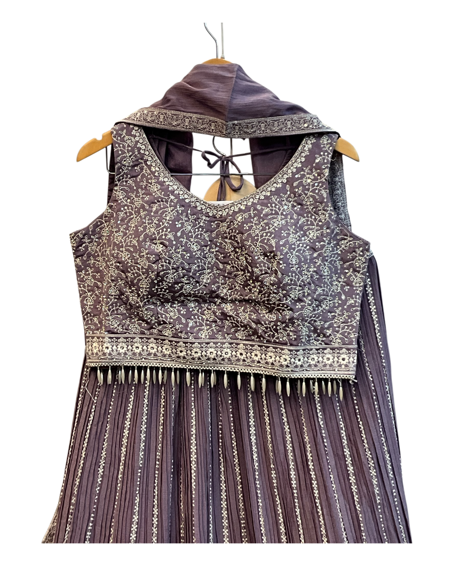 Size 14 / 40" Bust - Lilac - Ready Made Lehenga Set - UK Stock - 24h Dispatch - KTC2603 TY