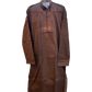 SALE! Size 42" - Brown - Mens Cotton Kurta Top only, Knee Length - SALE2606