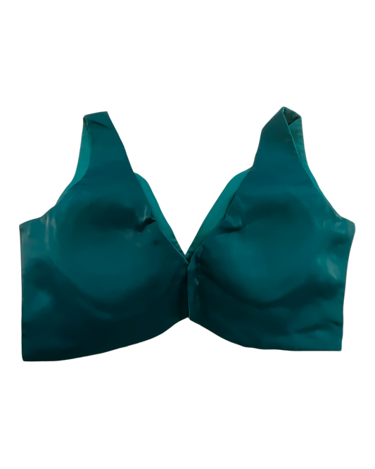 36" / UK 10 - Jade Emerald Green - Rich Designer Silky Saree blouse with cups,  Sleeveless - UK Stock - Quick Delivery - RNK - R900B- KK