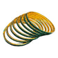 Jade / Rama Green - Set of 8 Stone Bangles -  M to XXL - HAN2601 07Ka26