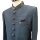 Stunning Steel Grey Self Brocade Sherwani with Trousers -  BS862 PR 0823