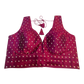40" / UK 14 - Magenta / Rani - Silky Designer Saree blouse with cups,  Sleeveless - UK Stock - Quick Delivery - RNK - R717 KV