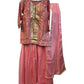 UK 16 / 42" - Baby Pink- Ladies Sharara / Palazzo Trousers Suit - UK Stock - Sangeet / Henna / Weddings - DIL29006 VP