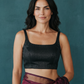 36" / UK 10 - Black - Rich Designer Saree blouse with cups,  Sleeveless - UK Stock - Quick Delivery - RNK - R931-H