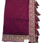 Magenta - Crepe -Fancy Party Saree with Blouse Piece - SP2407 11VV24