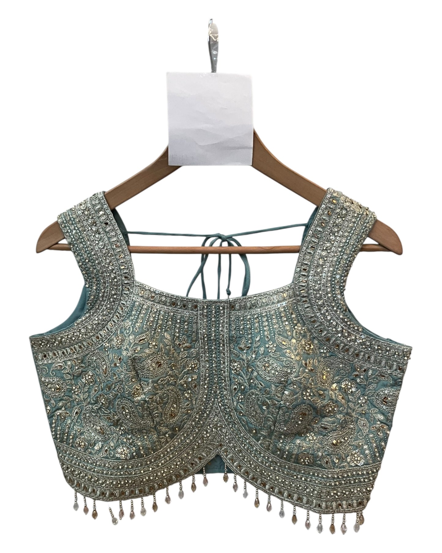 Size 12 / 38" Bust - Sea Green - Ready Made Lehenga Set - UK Stock - 24h Dispatch - KTC250629 JY