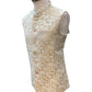 Cream with Lilac & Gold Thread Brocade - Premium Mens Waistcoat - VNS-JKT7910/1 10KJ25