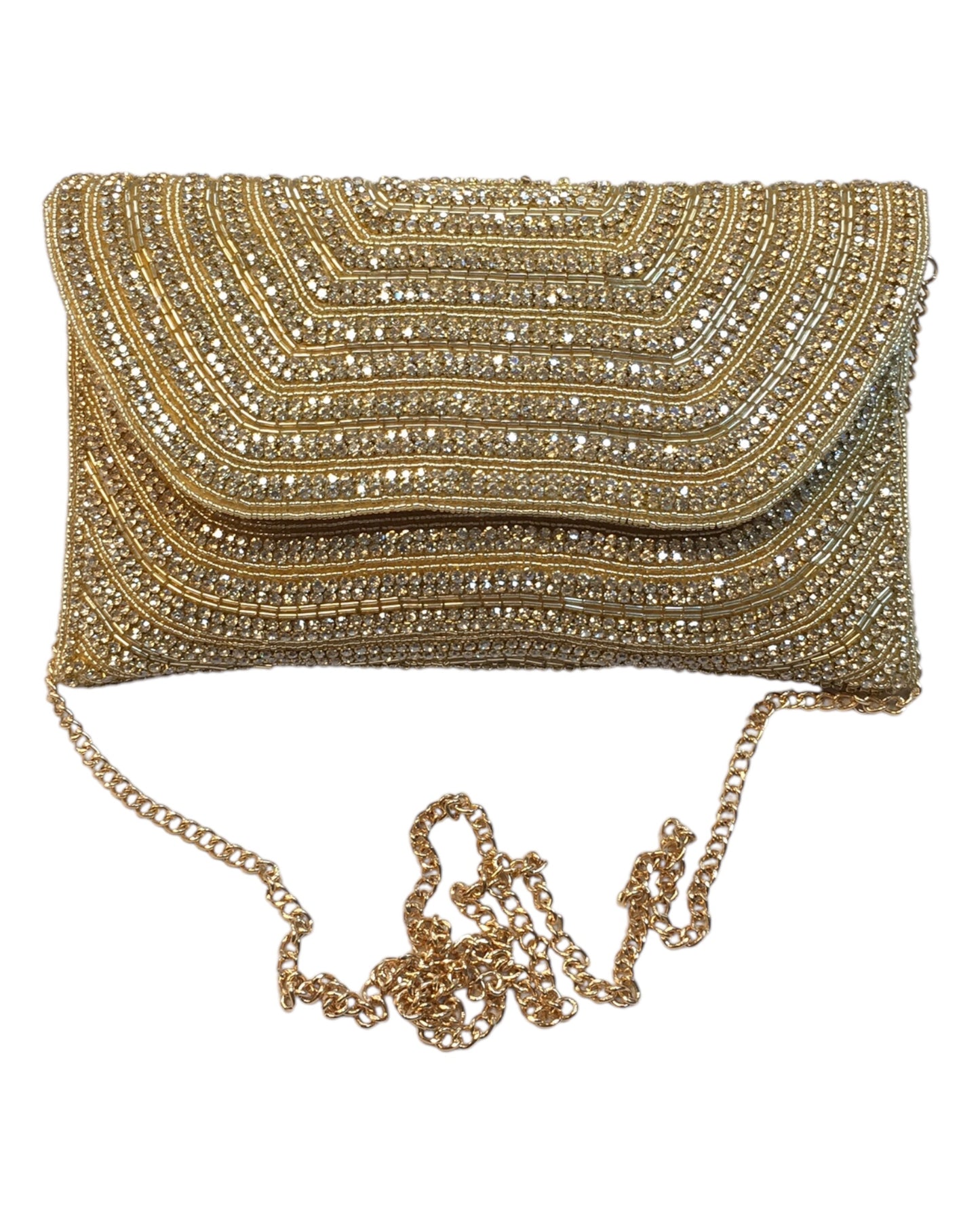 Gold - Rich Hand Embroidered Clutch Bag - JS03 10KP24
