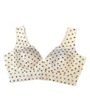 Cream / Off White - Multi Coloured Butti Saree blouse with cups,  Sleeveless - 42" - UK Stock - Quick Delivery - RNK - R948-KK
