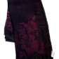 Wine / Black Floral - Classic Satin Crepe Saree with Stone Work and Blouse Piece - UK stock - 24hr Dispatch - RS2537 TV