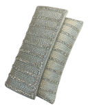 Silver - Rich Hand Embroidered Clutch Bag / Handbag -Bollywood / Weddings - JS32 04KP26