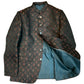 Bottle Green - PREMIUM Slim Fit Mens Contrast Brocade BandhGala / Prince / Chinese Collar Jacket - Fantastic Fit - VNS-JOD13 10TY25