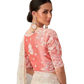 Off White - Fancy Saree with contrast Blouse Piece - UK stock - 24hr Dispatch - TFH205TT
