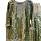 UK 20 / 46" - Olive Green - Ladies Sharara / Palazzo Trousers Suit - UK Stock - Sangeet / Henna / Weddings - OC8049 PT