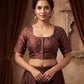 Size 38" / UK 12 - Maroon - Saree blouse with cups - UK Stock - Quick Delivery - VAM1351 - C