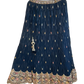 Size UK 14 (40" Bust) Adjustable to Size 16 - Petrol Blue - Banarasi Silky Lehenga Set - Mehndi / Sangeet / Bridesmaids / Weddings / Garba  - UK Stock - 24h Dispatch - JF10505 05PV26