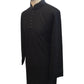 Black - Locknawi Chikankari Self Brocade Mens Indian Kurta set - Weddings / Walimas , Sangeet, Mehndi / Henna , Eid / Diwali - BS2502 01JY25