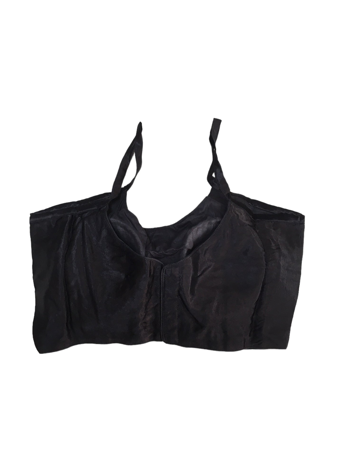 Black - Spaghetti Strap Gaji Silk Saree blouse - 38" Bust - UK 12 - Back Fasten - AF2402 A 0324