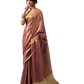Rose Gold - Classic Plain Cotton Silky Fancy Saree with Blouse Piece - UK Stock - 2/3 days Delivery  12KV25 RP512
