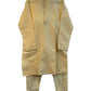 Cream / Gold - Banarasi Handloom Brocade Mens Indian Kurta set - UK Stock - Weddings / Walimas , Sangeet, Diwali, Eid, Mehndi / Henna - VEE2532 KR