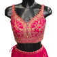 Fuchsia - Designer Ready Made Lehenga Set - Size 10 (12) UK Stock - 24h Dispatch - HINA  KVP 0425
